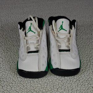 AIR JORDAN 13 RETRO LUCKY GREEN  KIDS 3C